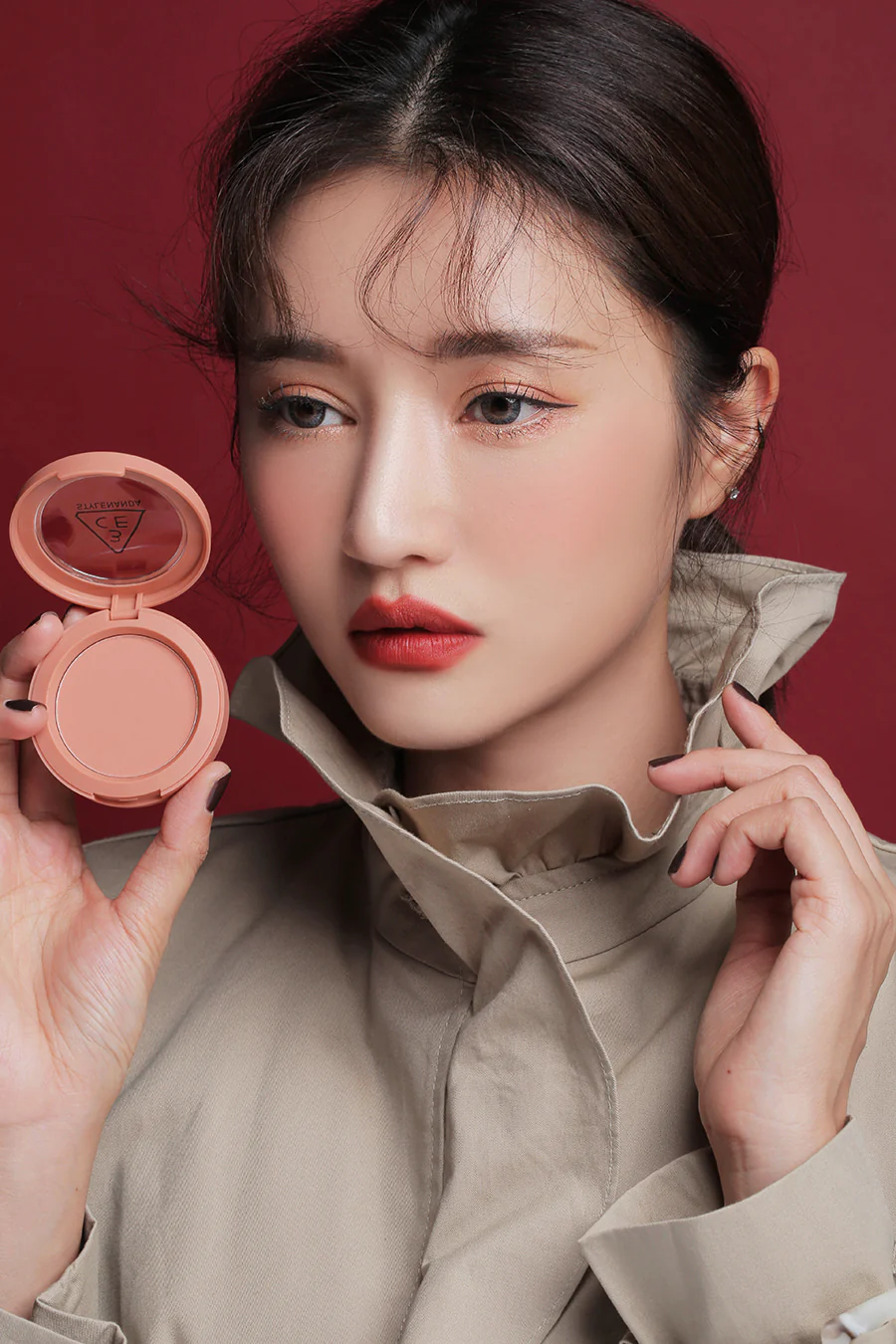3CE Stylenanda Face Blush #Rose Beige - Image 4