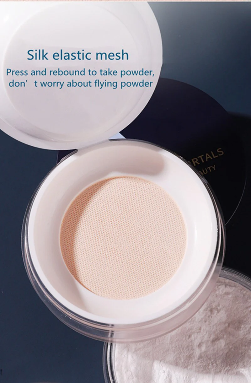 Amortals Extra Light Loose Clear Setting Foundation Powder Shimmer 104 - Image 7