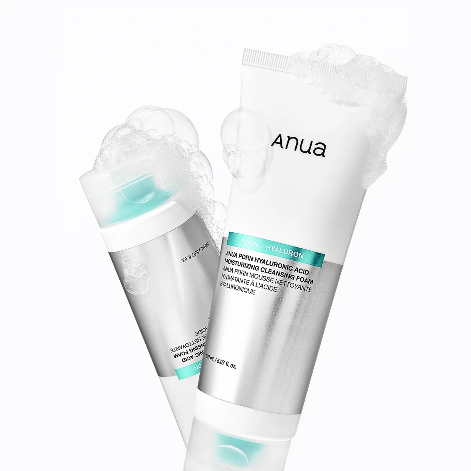 Anua PDRN Hyaluronic Acid Moisturizing Cleansing Foam 150ml - Image 2