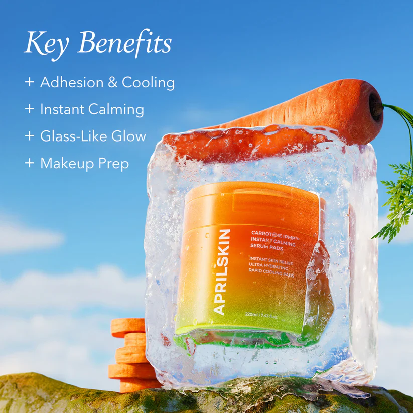 April Skin Carrotene Ipmp Instant Calming Serum Pads 220ml - Image 4