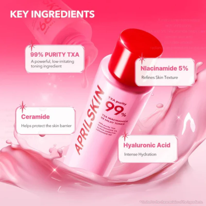 April Skin Txa Niacinamide Toning Shot 99 Milky Toner 150ml - Image 2