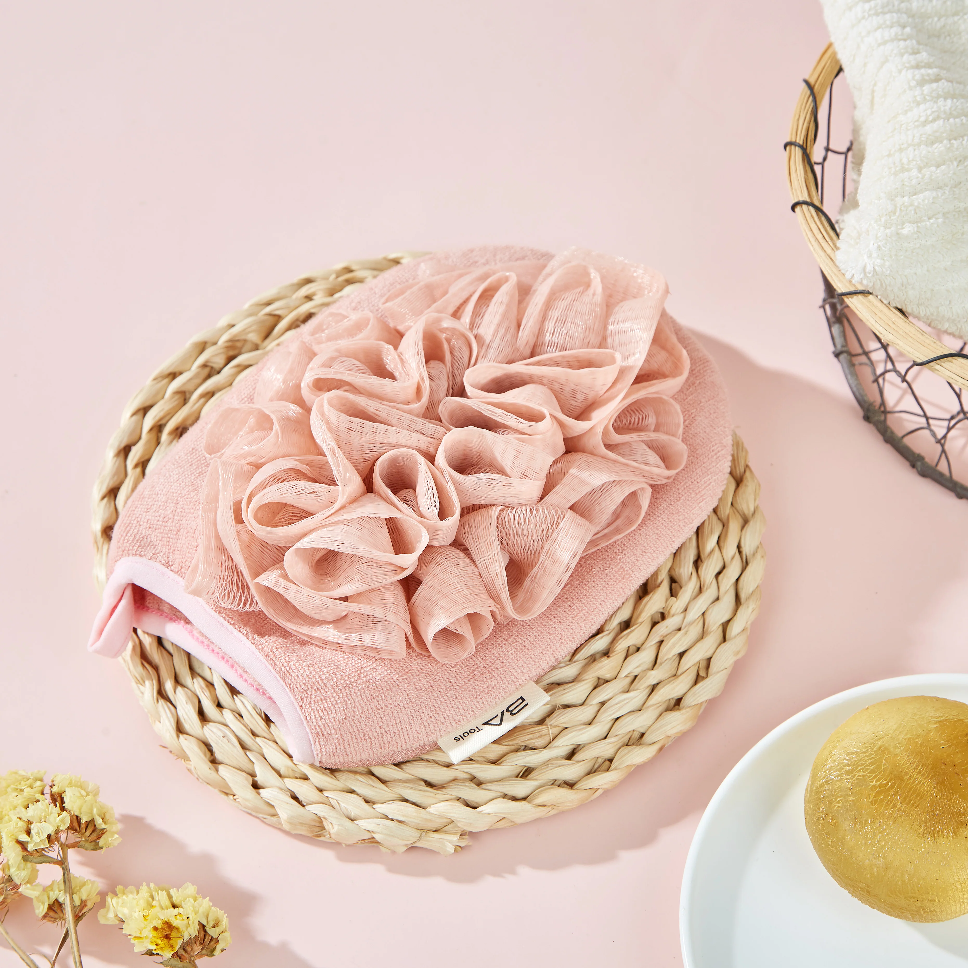BA Tools Bath Flower Bath Ball With Exfoliating - Image 9