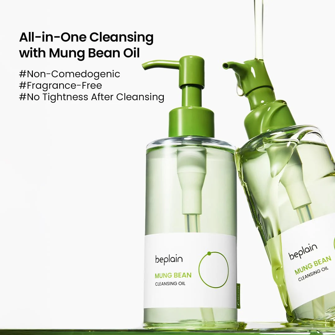 Beplain Mung Bean Cleansing Oil 200ml - Image 5