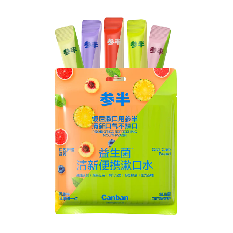 Canban Probiotic Portable Mouthwash (Assorted Flavors Set)