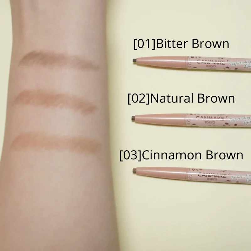 Canmake Perfect Airy Eyebrow 01 Bitter Brown - Image 2