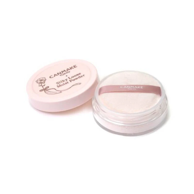 Canmake Silky Loose Moist Powder P01 Luster Pink - Image 2