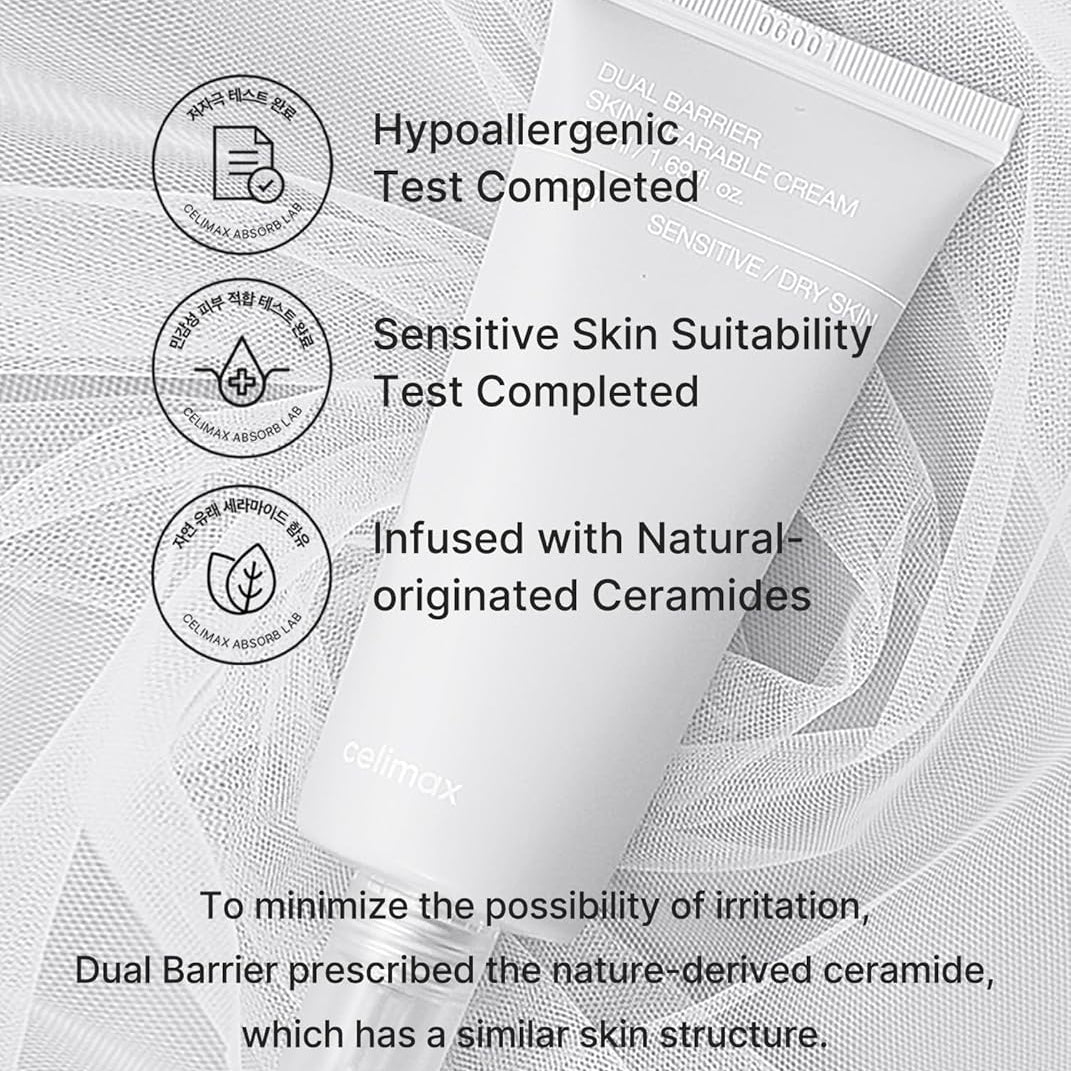 Celimax Dual Barrier Skin Wearable Cream 50ml - Image 6