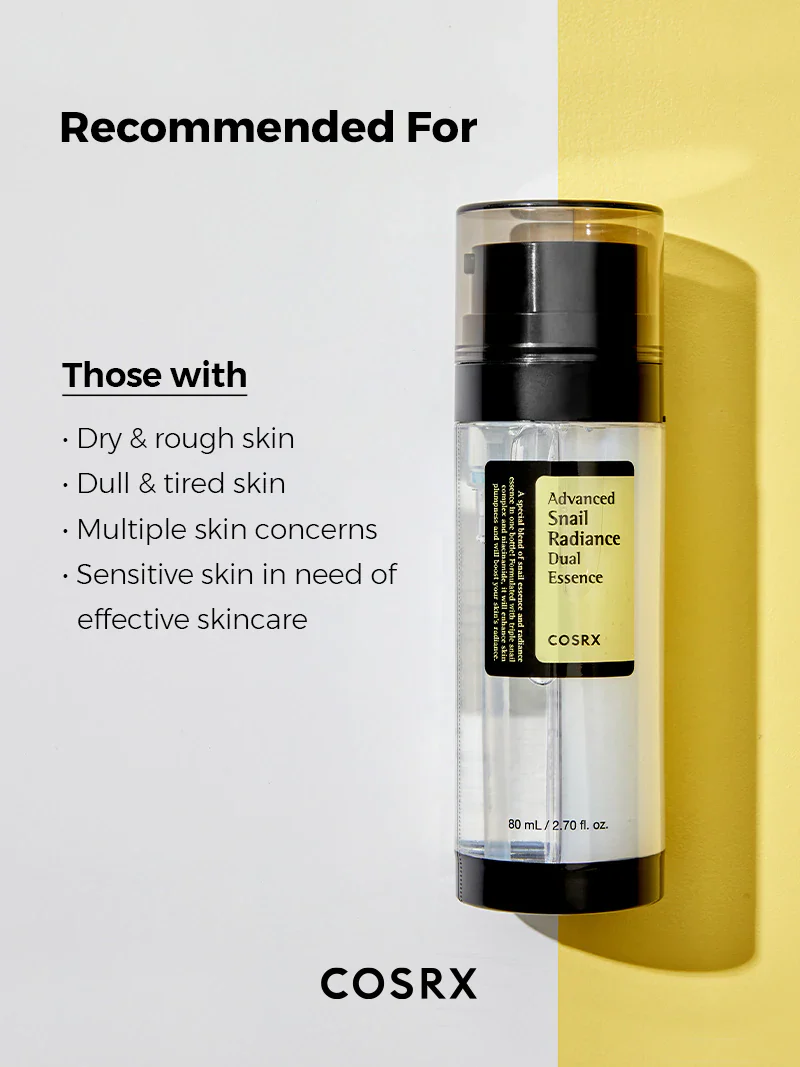 Cosrx Advanced Snail Radiance Dual Essence 80ml - Image 5