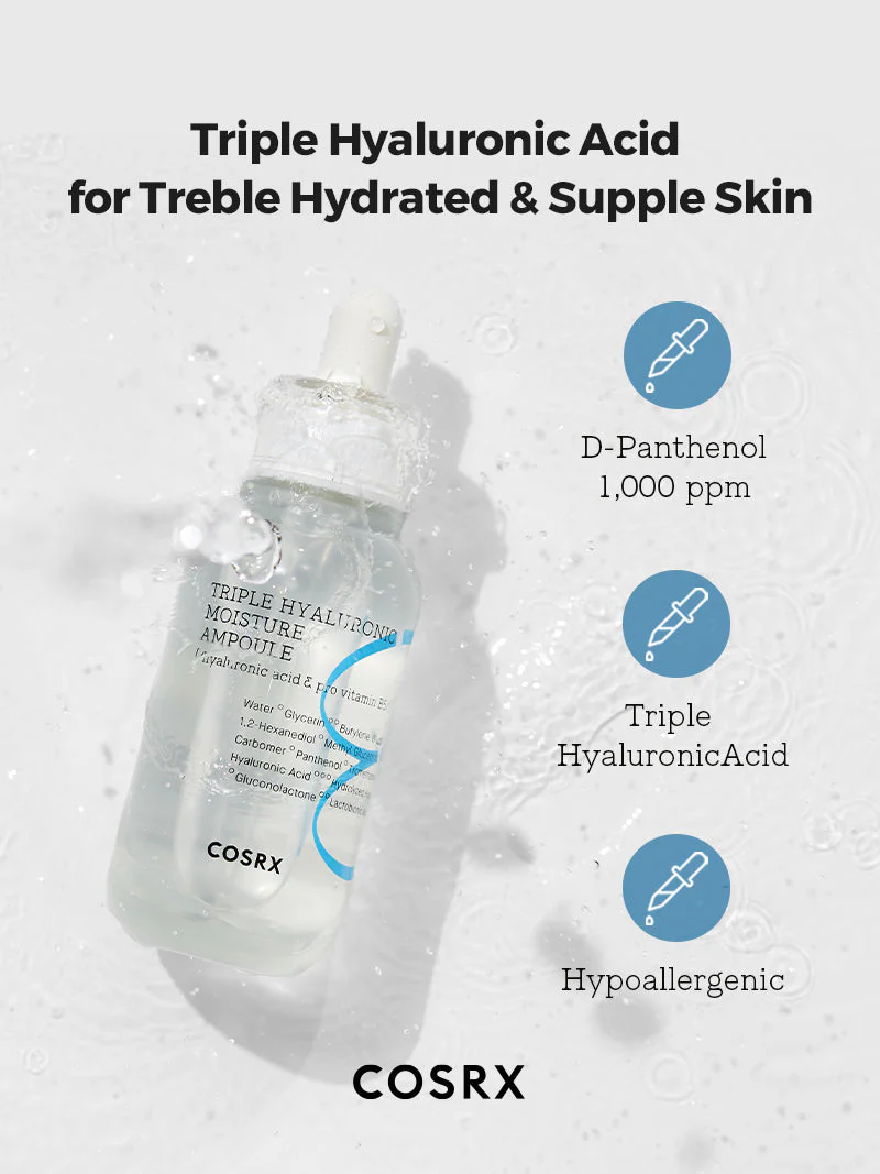 Cosrx Hydrium Triple Hyaluronic Moisture Ampoule 40ml - Image 2