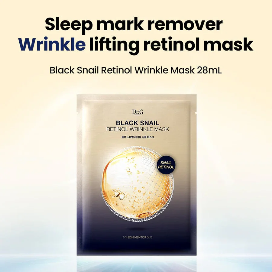 Dr.G Black Snail Retinol Wrinkle Mask 1ea - Image 2