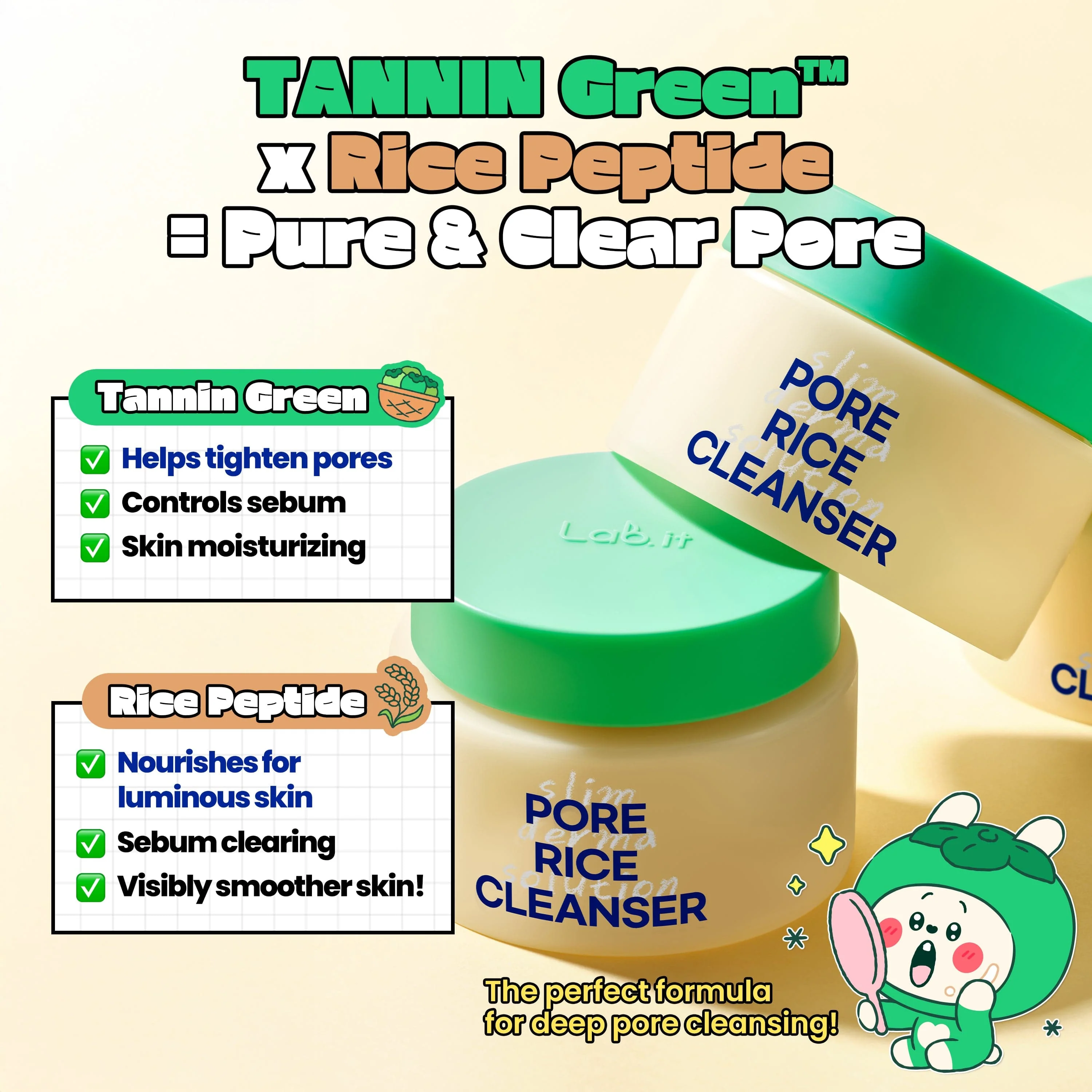 Lab.It Pore Rice Cleanser 50ml - Image 5
