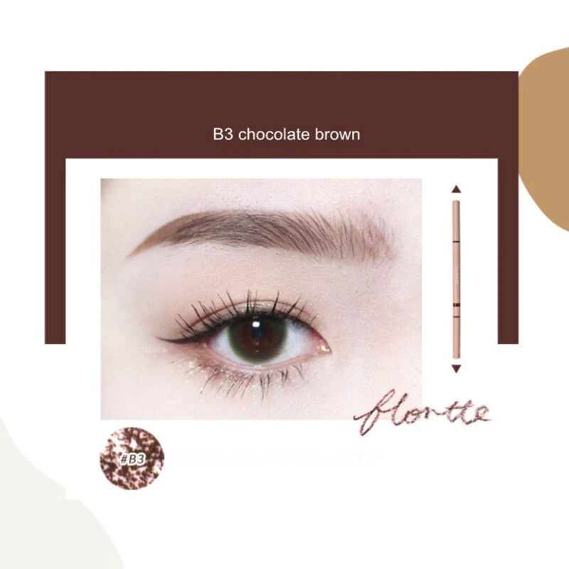 Flortte Rotating Double-Headed Fine Eyebrow Pencil 0.05g - Image 6
