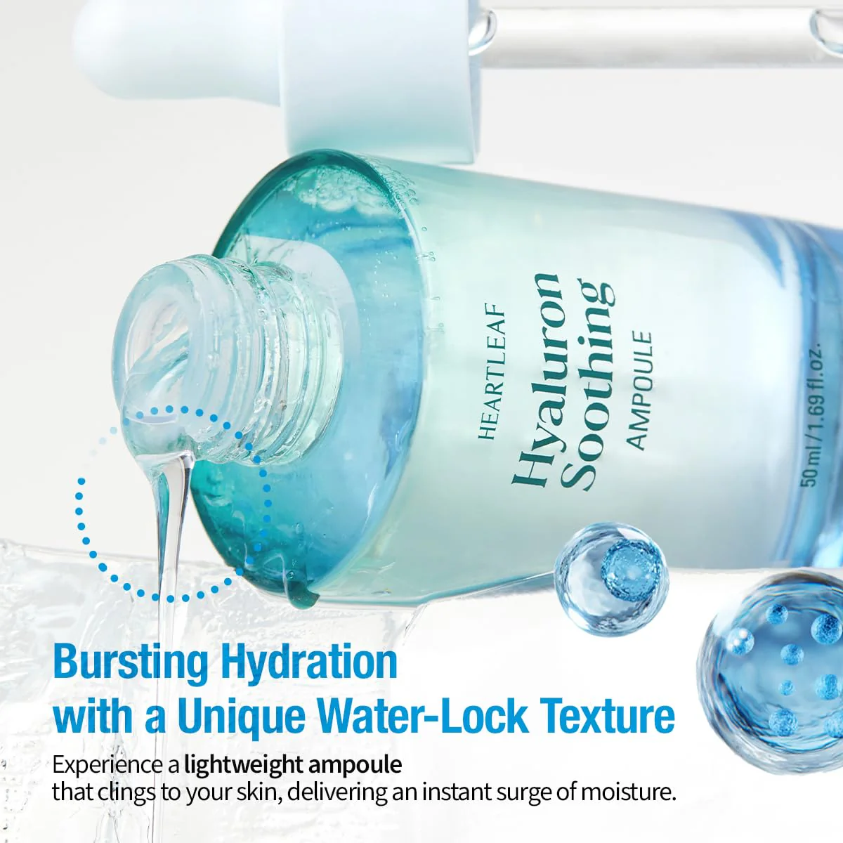 Goodal Heartleaf Hyaluron Soothing Ampoule 50ml - Image 4