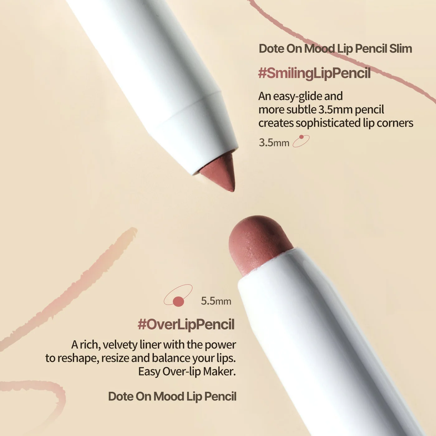 Heart Percent Dote On Mood Lip Pencil Slim - Image 3