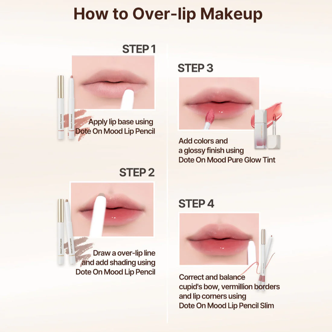 Heart Percent Dote On Mood Lip Pencil Slim - Image 4