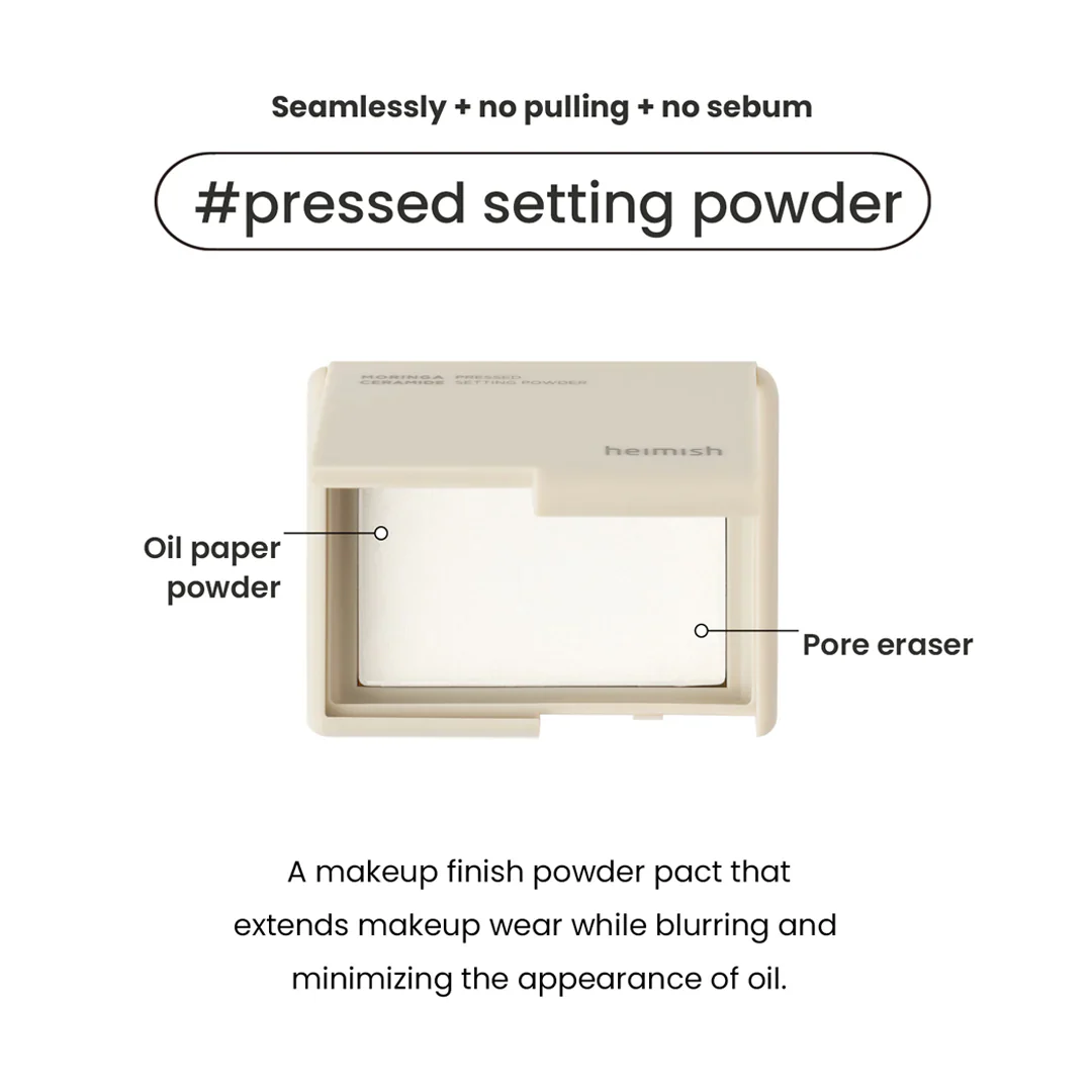 Heimish Moringa Ceramide Pressed Setting Powder 5g - Image 5