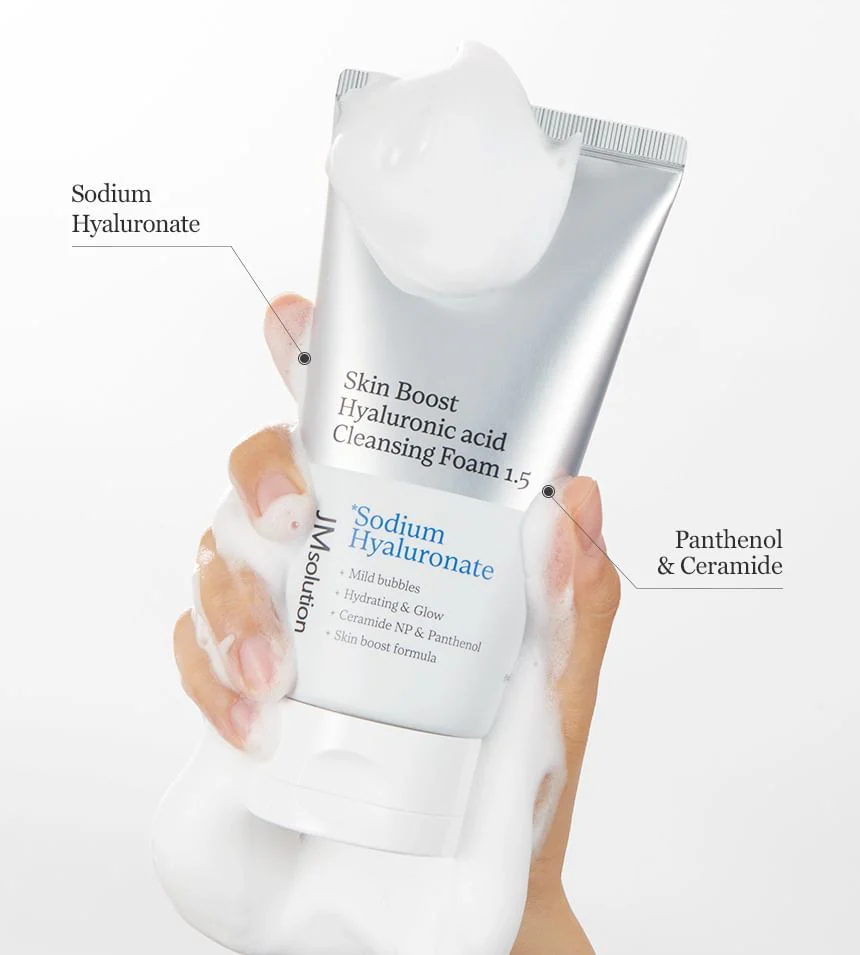 JM Solution Skin Boost Hyaluronic Acid Cleansing Foam 1.5 150ml - Image 3