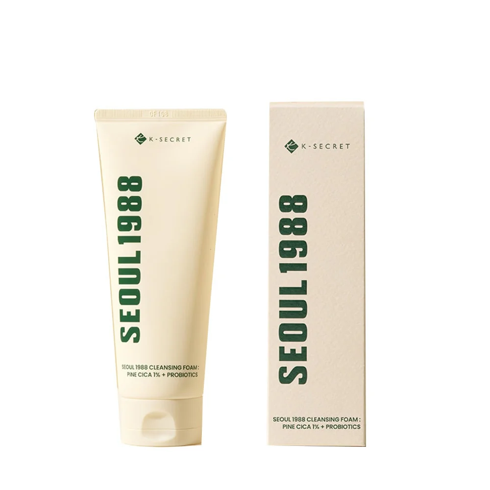 K-Secret Seoul 1988 Cleansing Foam : Pine Cica 1% + Probiotics 150ml - Image 2