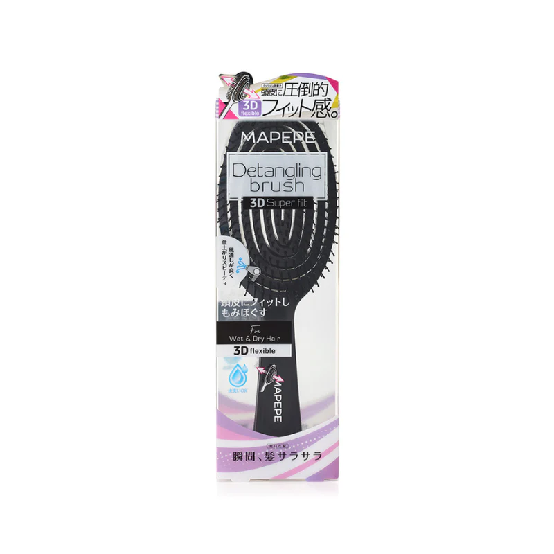 Mapepe Detangling Brush 3D Super Fit Matte Black