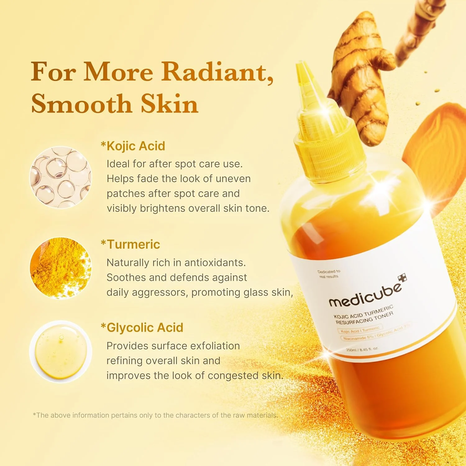 Medicube Kojic Acid Turmeric Resurfacing Toner 250ml - Image 5