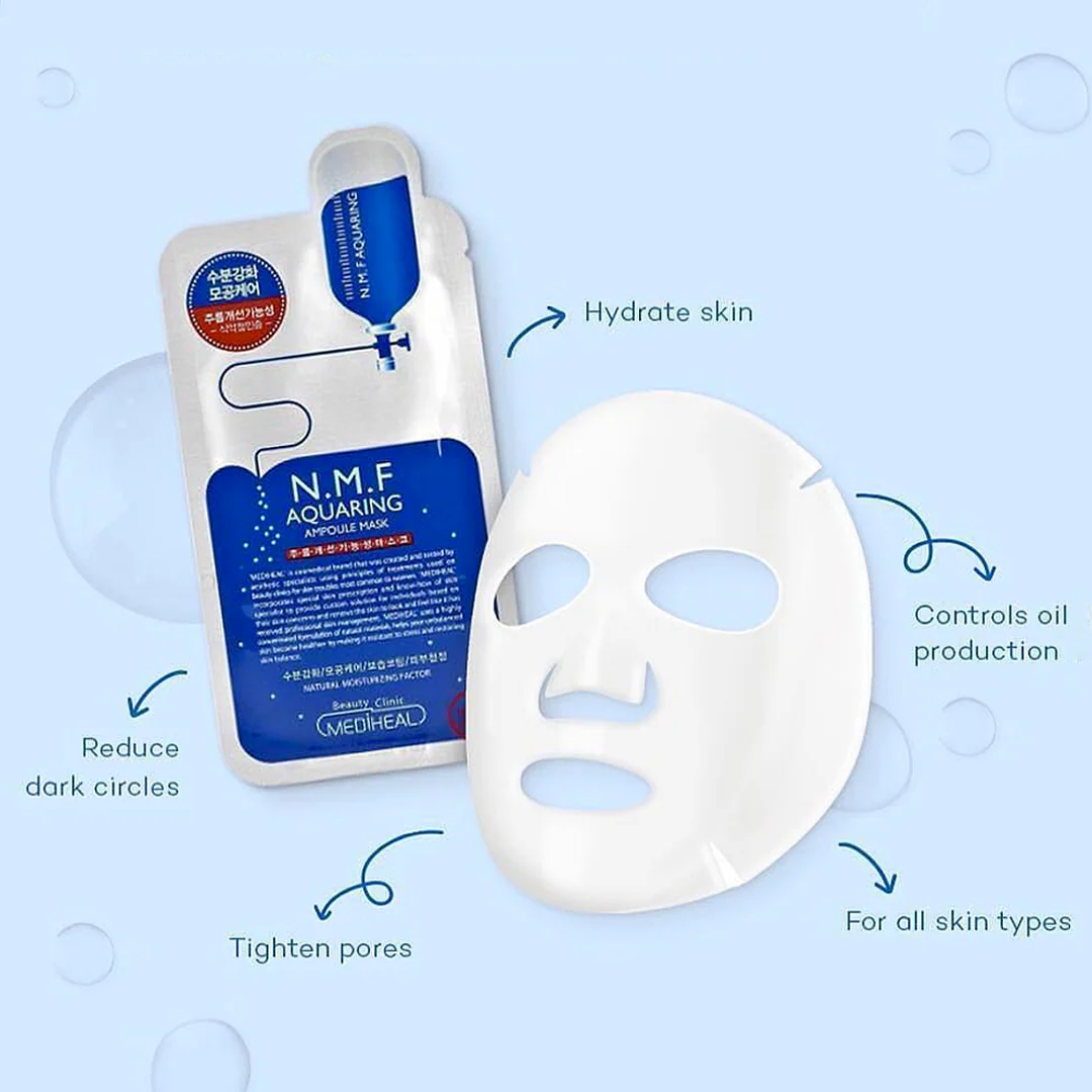 Mediheal NMF Aquaring Ampoule Mask 1Pcs - Image 4