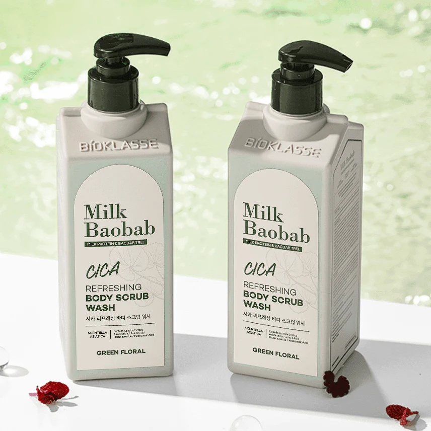 Milk Baobab Cica Refreshing Body Scrub Wash 500ml - Image 2