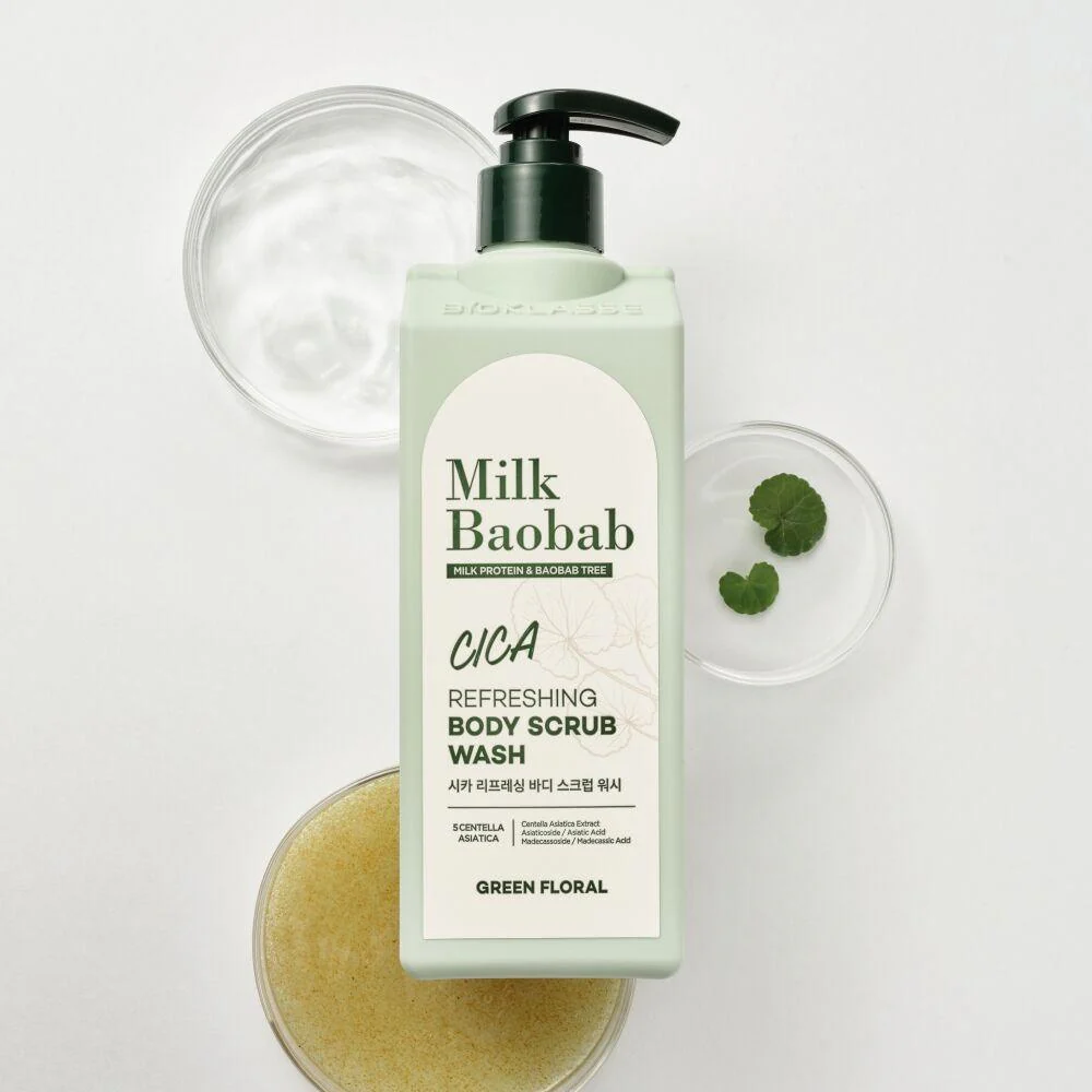 Milk Baobab Cica Refreshing Body Scrub Wash 500ml - Image 4