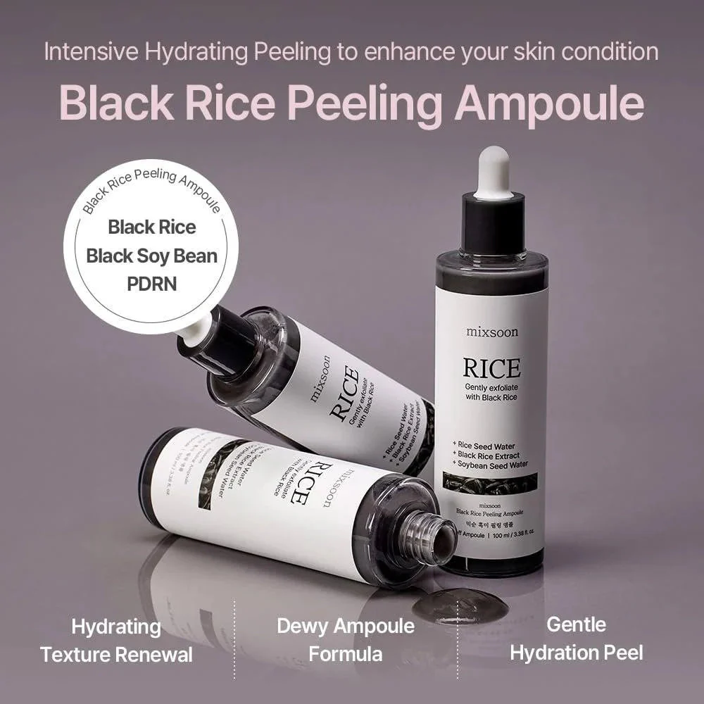 Mixsoon Black Rice Peeling Ampoule 100ml - Image 4