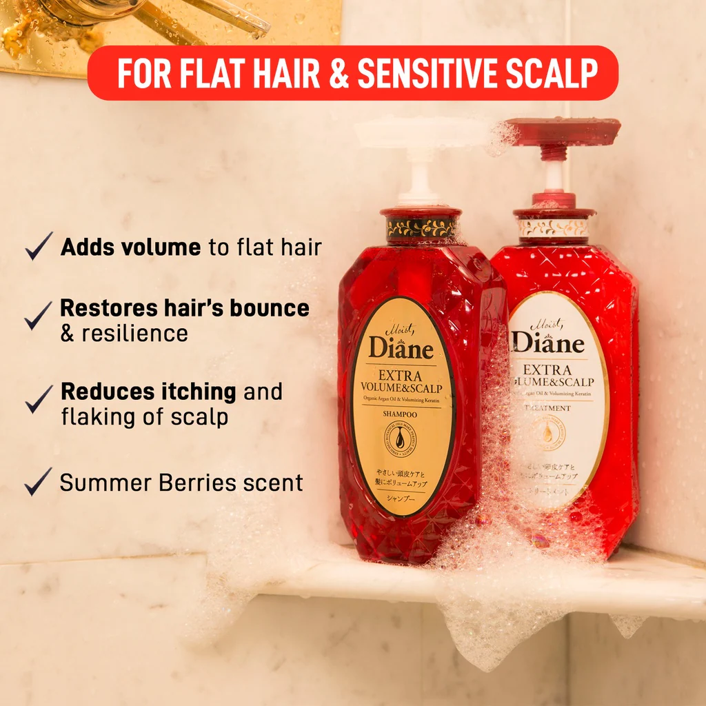 Moist Diane Extra Volume & Scalp Shampoo 450ml - Image 2