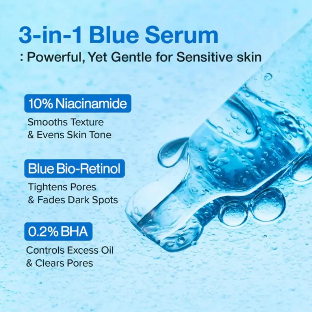 Numbuzin No.3 Blue Bio-Retinol Pore Refining Serum 30ml - Image 5