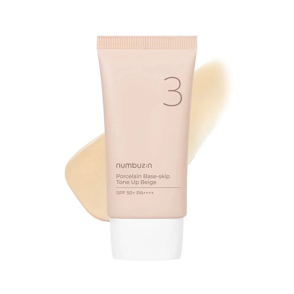 Numbuzin No.3 Porcelain Base-Skip Tone Up Beige 50ml - Image 3