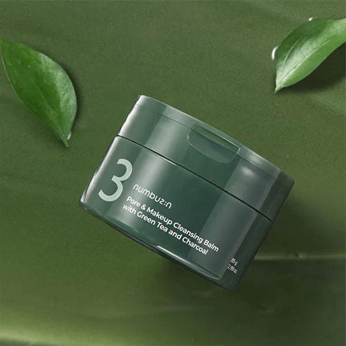 Numbuzin No.3 Pore & Makeup Cleansing Balm With Green Tea And Charcoal 85g - Image 2