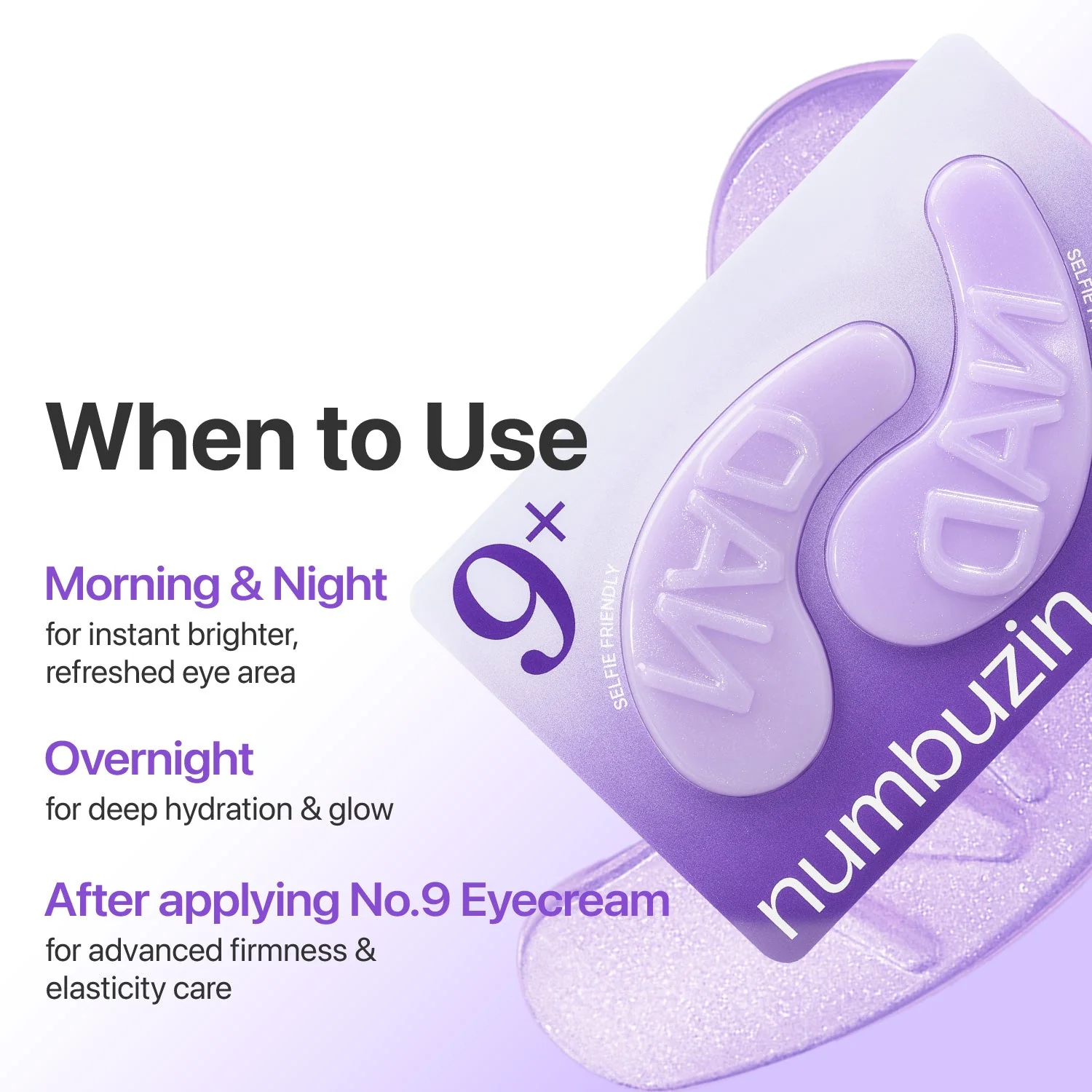 Numbuzin No.9 NAD+ Collagen Under Eye Patches 5ea - Image 4