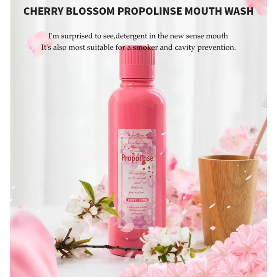 Propolinse Cherry Blossom Mouth Wash 600ml - Image 2