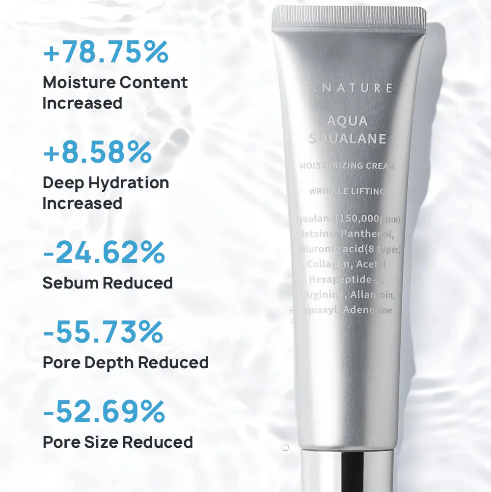 S.Nature Aqua Squalane Moisturizing Cream 60ml - Image 5
