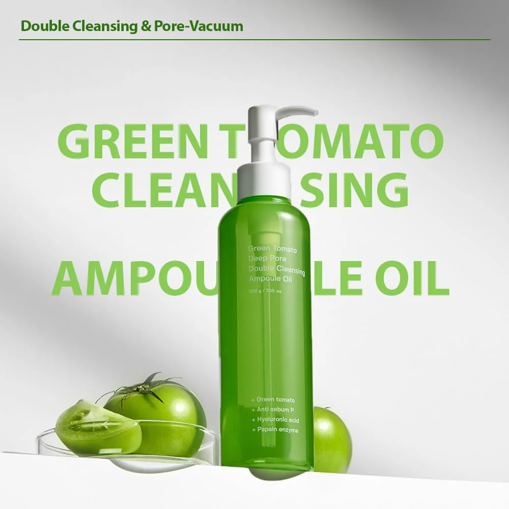 Sungboon Editor Green Tomato Double Cleansing Ampoule Oil 200g - Image 2