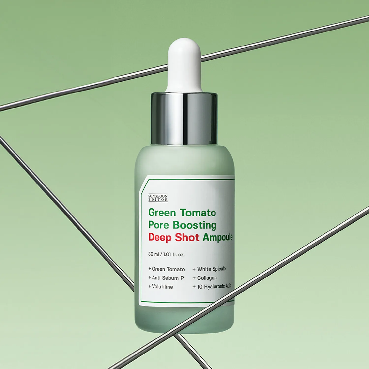 Sungboon Editor Green Tomato Pore Boosting Deep Shot Ampoule 30ml - Image 3