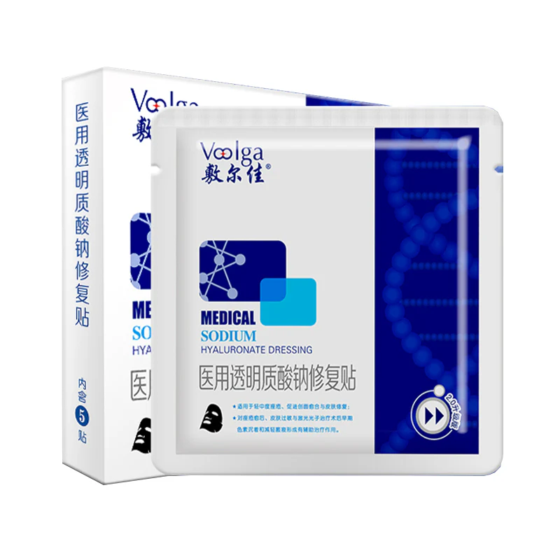 Voolga Sodium Hyaluronate Dressing Mask Black 5Pcs