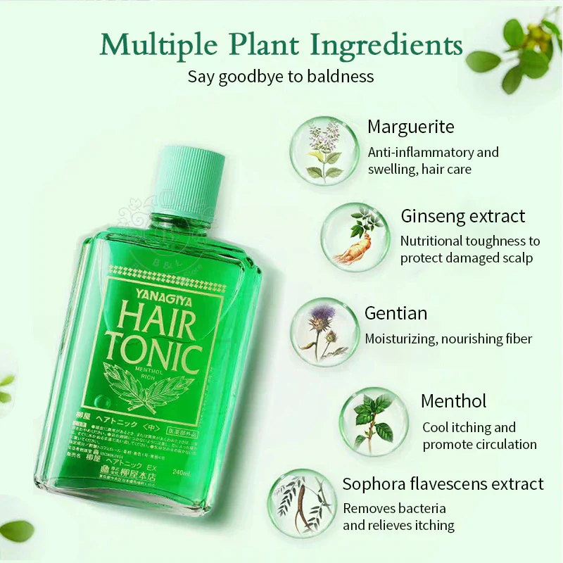 Yanagiya Hair Tonic 240ml - Image 2